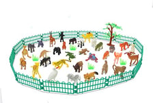 Jamara 460479 Wild Animals Jeu de rôle 53 pièces pour Animaux 53 pièces Idéal pour Tout Zoo Détails soignés Favorise Le Jeu de rôle et l'imagination Hauteur 30-95 mm