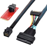 U.2 U2 Sff-8639 Nvme Pcie Ssd Cable-Adaptateur Pour Mainboard Intel Ssd 750 P3600 P3700 M.2 Sff-8643 Mini Sas Hd