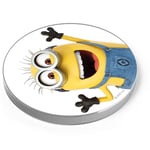 ERT GROUP Dreamworks Minions Wireless Charger, Wireless Charging Station for Phone, Tablet, Adults or Kids, Wireless Charging Pad Designed for iPhone Charger, Samsung Charger and more, Minions/Yellow