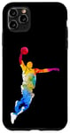 Coque pour iPhone 11 Pro Max Balle de basket pour joueur de basket