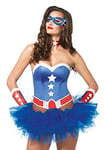 Leg Avenue Captain America Kit Costume Femme Multicolore Taille L