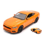 FORD MUSTANG GT 2015 ORANGE 1:24 Maisto Auto Stradali Die Cast Modellino