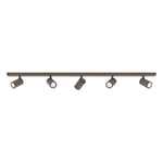 Astro Ascoli Five Bar Indoor Spotlight (Bronze), GU10 Lamp, Designed in Britain - 1286060 - 3 Years Guarantee