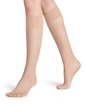 FALKE Women's Pure Matt 20 DEN W KH Sheer Plain 1 Pair Knee-High Socks, Skin colour (Crystal 4409) new - eco-friendly, 5.5-8