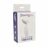 Loving Joy 2 in 1 Suction Vibrator - Quiet, Waterproof & Easy clean