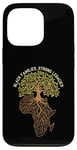 Coque pour iPhone 13 Pro Black History Month - Chemise africaine noire avec racines de la famille