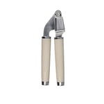 KitchenAid Garlic Press Crusher, Strong Stainless Kitchen Utensil, Removable Basket, Almond Cream