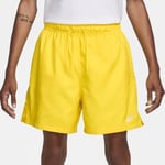 Nike Shorts Club Woven Flow - Gul/vit, storlek X-Large