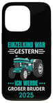 Coque pour iPhone 13 Pro Einzelkind War Gestern Ich Werde Großer Bruder 2025 Tracteur