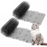 Toopify 13ft Cat Scat Mat with Spikes, Prickle Strips Network Digging Stopper Indoor Deterrent Mat for Garden Outdoor, 2 Pack 6.5ft