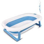 Mobiclinic® kids, Baignoire pliable bébé, Bubba, Intérieur antidérapant, Facile à transporter, Poignée de suspension, Tube d'évacuation inclus, Pieds antidérapants, Sûre