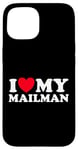 Coque pour iPhone 15 Love Mail Man Funny Support, livreur postal, travailleur, fan