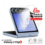 För Samsung Z Flip6 5G Fall 3Pcs 9H Premium Härdat Glas Tillbaka Skärmskydd På Galaxy Zf Flip 6 Z6 Zflip6 2024 Hd Glas Transparent-3Pc Transparent-3Pcs For Samsung Flip6