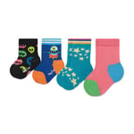 Ankelstrumpor barn 4-pack Happy Socks XKSPC09-0200 Flerfärgad