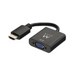 ewent EW9864-HDMI to VGA (Male to Female) Adapter for Computer, Desktop, Laptop, PC, Monitor, Projector, HDTV, Chromebook, Raspberry Pi, Roku, Xbox and more - Black