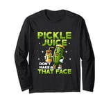 Pickle Juice Don’t Make That Face Cucumber Vegan Fitness Long Sleeve T-Shirt