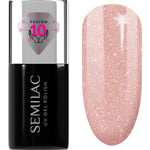 Semilac UV Hybrid Extend Care 5in1 Gel neglelak med nærende effekt Skygge 804 Glitter Soft Beige 7 ml