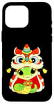 Coque pour iPhone 16 Pro Max Happy Lunar Chinese New Year 2025 Cute Baby Snake Dragon