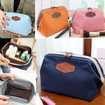 Multifunction Travel Cosmetic Bag Makeup Case Pouch Toiletry Zip Dark Blue