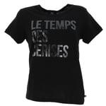 Tee Shirt Manches Courtes Le Temps Des Cerises Luciusgi Black Tsh G Noir