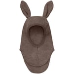 HUTTEliHUT Balaclava kaninører ullfleece, Brown Melange