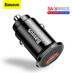 Baseus 5a Dual Usb Mobile Phone Car Charger Adapter Qc4.0 12-24v Cigarette Socke