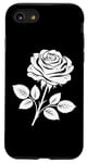 iPhone SE (2020) / 7 / 8 floral rose graphic Beautiful white flower plant cool design Case