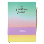 Pastel Daily Gratitude Journal with Amethyst Filled Pen | Wellbeing Gift