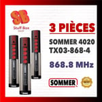 Télécommande SOMMER 4020 TX03-868-4. 3 PIÈCES. 4015862040206