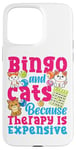 iPhone 15 Pro Max Bingo Player Cat Bingo And Cats Because Therapy Is Expensive Case