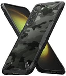 Ringke Compatible avec Coque Samsung Galaxy S23 Plus 5G [Fusion-X] Antichoc Protection [Militaire Défense] Résistant aux Rayures Polycarbonate Solide Rigide TPU Bumper - Camo Black