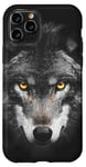 iPhone 11 Pro Wolf Lovers Black Wolf Wild Animal Lovers Wolf Illustration Case