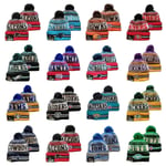 NFL Unisex American Football Sport Stickad Beanie Fleecefodrad One size fits all New England Patriots