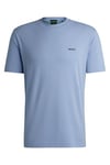 BOSS Mens Tee Stretch-Cotton Regular-fit T-Shirt with Contrast Logo