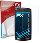 atFoliX 3x Protecteur d'écran pour Sony-Ericsson Xperia play clair