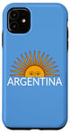 Coque pour iPhone 11 Drapeau de l'Argentine - Soleil de l'Argentine - Maillot de sport