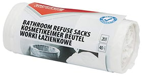 OFFICER PRODUCTS 22025169-14 Lot de 40 sacs poubelle 20 l Blanc