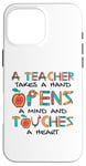 Coque pour iPhone 16 Pro Max Teacher Takes A Hand Referendar Professeur Pédagogue Professeur