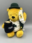 Walt Disney World Winnie The Pooh Plush Soft Toy St Patricks Day 1999 Vintage 9”