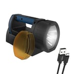 ANSMANN Baladeuse LED rechargeable avec accumulateur 5200 mAh (1 pce) – Lampe torche ultra puissante aux trois modes d'éclairage – Lampe baladeuse pour la maison, le garage, l'atelier, etc.