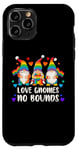 Coque pour iPhone 11 Pro Fierté LGBT, Nains de jardin, Couleurs arc-en-ciel