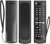 Housse De Protection Pour Télécommande Lg Tv,S'Applique À Tous Les Modèles De Tv Lg Akb| Coque En Silicone Pour Telecommande Universelle Lg,Pour Akb75095308 Akb75095307 Akb73715601 Etc.Noir