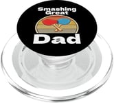 Drôle Smashing Great Dad Ping Pong Lover Game Winner Retro PopSockets PopGrip pour MagSafe