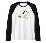 Peanuts - Snoopy Woodstock Halloween Costume Raglan Baseball Tee