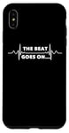 iPhone XS Max Saying The Beat Goes On Heart Recovery Surgery Women Men Pun Case