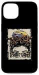 iPhone 13 Monster Trucks Smashers Jam Hot Messy Bun Hair Leopard Case