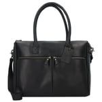 Burkely Vintage Valerie Sac à bandoulière en cuir 39 cm Compartiment pour ordinateur portable black (698822-10)