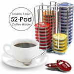 52 Pod T-Disc Capsule Holder Tower Dispenser For BOSCH Tassimo Coffee Machine