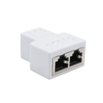 1:a Cat6 Rj45 8p8c-kontakt till Dual Rj45 Splitter Nätverks Ethernet Patch Cord Adapter