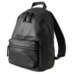 Lyle & Scott Unisex 2024 Leather Backpack Rucksack - Jet Black - One Size